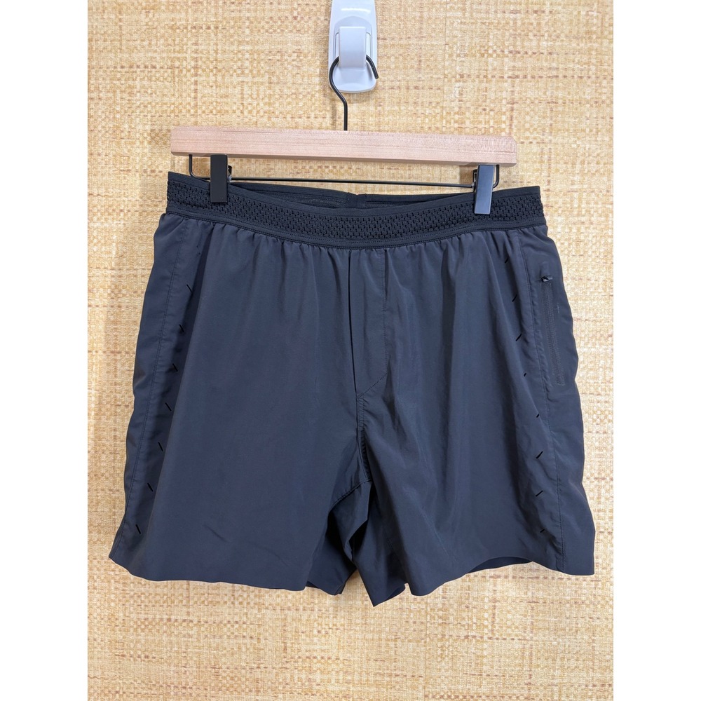 Ten Thousand Interval Training Shorts Black 5.5 Inch Inseam Lined Mens Size M
